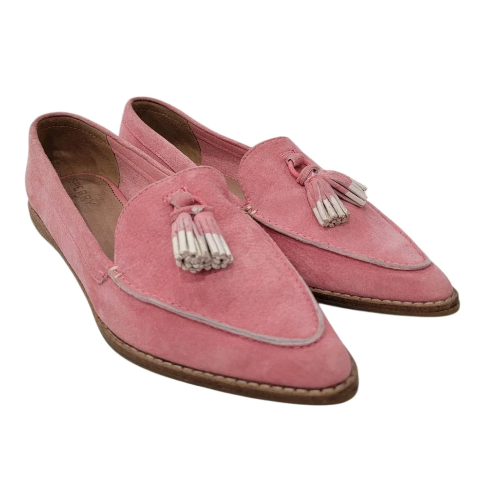 Sperry Top-Sider Saybrook Painted Tassel Loafers Slip-On Shoe Pink Womens 7.5 - Picture 5 of 17